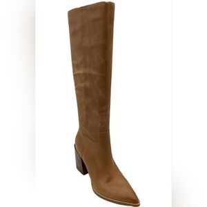Nine West Knee-High Tan Leather Women's Boots